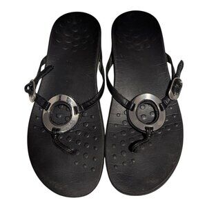 Vionic Karina Black Sandals Womens Size 10.5